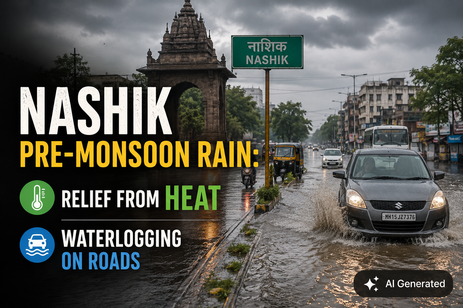 nashik-pre-monsoon-rain-relief-from-heat-waterlogging-on-roads